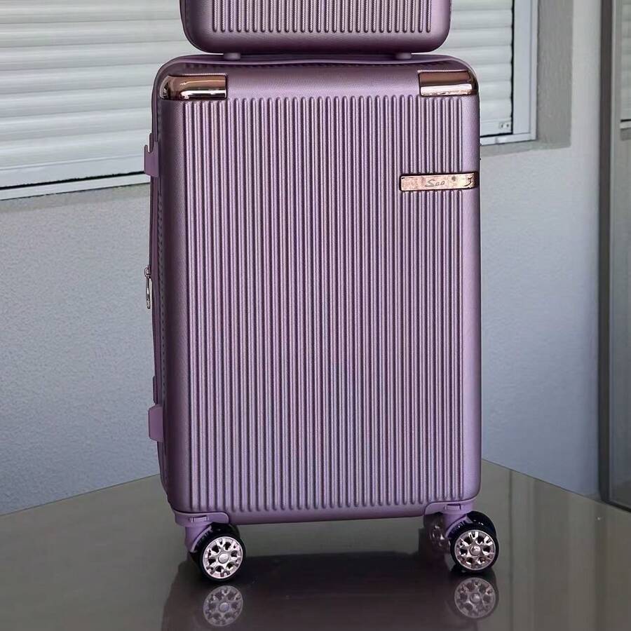 10kg Carry-On Luggage With 360° Wheels Travel Hand Luggage - 乾枯玫瑰色 - 查看 1