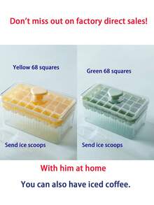 1 件一键式冰格，易脱制冰器模具，家用制冰器，冰格，适用于杯子、冰桶和冰格，厨房配件