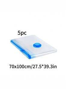 15/10/5/1pcs Reusable Vacuum Storage Bags, Travel Organizer Bags, Clothes Space Saver Bags For Coats, Shirts, Blankets, Pants, Home, Dorm, Closet, Bedroom, Bathroom, Travel Accessories, Back To School, Thick With Double Zipper Seal And Built-In Hand Pump Design, No Extra Tool Needed, Highly Airtight And Reusable, Save Up To 85% Storage Space For Efficient Space Utilization