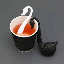 Elegant Swan Tea Infuser, Tea Strainer, Tea Accessories, Tea Filter For Loose Leaf Tea, Tea Spoon - Multicolor - View 3