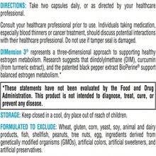 XYMOGEN Dimension 3 - Diindolylmethane DIM Supplement With Curcumin + BioPerine - Supports Healthy Estrogen Detox, Hormonal Balance For Women And Men - Menopause Relief + PMS Support (120 Capsules) - Flavor NameA - 查看 6