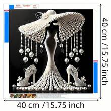 DIY 钻石画套装，亚克力圆钻，卡通主题刺绣马赛克艺术，全套适合初学者，非常适合家居装饰和墙壁艺术 - 彩色 - 查看 11