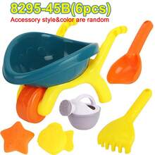 Toddler Beach Toy Set With Mesh Bag, Includes Shovel, Construction Vehicles, Animal & Dinosaur Molds, Ideal Outdoor Travel Toy Gift (Accessory Style And Color Random) - Multicolor - View 6