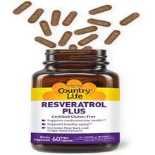 Country Life Resveratrol Plus 1000mg - Organic Antioxidant Supplement With Pine Bark &Amp; Grape Seed Extracts - Vegan, Gluten-Free, Non-GMO - Flavor NameA - 查看 6