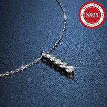 1 Opal Elegant Women's Necklace S925 Sterling Silver Adjustable Anti-Allergic Exquisite Jewelry, Valentine's Day, Christmas And Birthday Gifts For Mother, Daughter And Girlfriend Daily Light Luxury Winter Wear Gifts - 銀色 - 查看 3