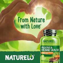 NATURELO Prostate &Amp; Urinary Health, Comprehensive Formula With Saw Palmetto, Pygeum, Tumeric, Plant Sterols, Broccoli And Lycopene, 60 Vegetarian Capsules - Flavor NameB - 查看 7