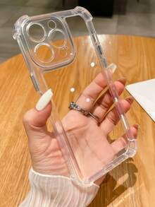 1 TPU + Transparent Acrylic Double-Layer Airbag Shock-Absorbing Phone Case With Corner Protector, Compatible With Apple 16/16 Pro/16 Pro Max, 15, 14, 13, 12, 11, Xs, Xr, Pro Max, 17/17 Pro/17 Air/ 17 Pro Max