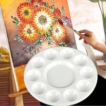 15 Pack Paint Tray Palettes, Plastic White Palettes Students, Paint Holder, Paint Supplies