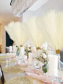 10 piezas de juncos artificiales para decoración, arreglo floral para decoración del hogar, sala de estar, decoración de bodas, flores artificiales, decoración otoñal para el hogar