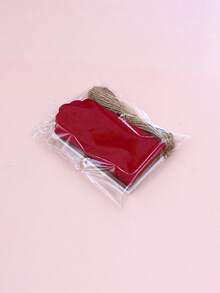 1 Set Handmade Christmas Tags With Twine, Hollowed-Out Christmas Tree, Snowflake, Deer Gift Hang Tags, Handmade Red Cards, Christmas Tree Decorations, Suitable For Halloween, Christmas, And Christmas Decor(30 Labels + 10m Twine)