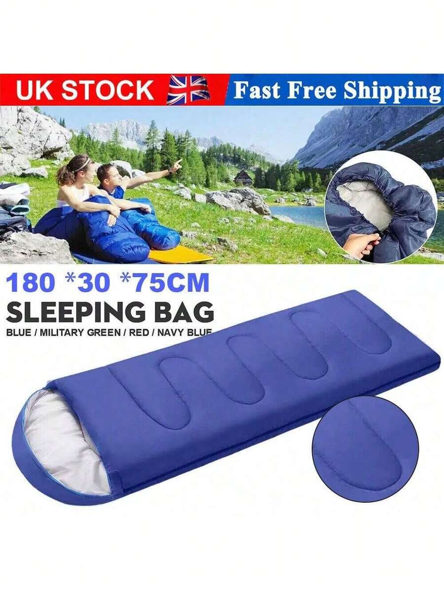 NetHong 4 SEASON SINGLE SLEEPING BAGS WITH LINER CAMPING RECTANGULAR ENVELOPE ZIP  ADULT - Multicolor - View 1