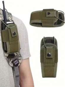 1pc Outdoor Tactical Radio Pouch, Multi-Functional Radio Case Protective Cover