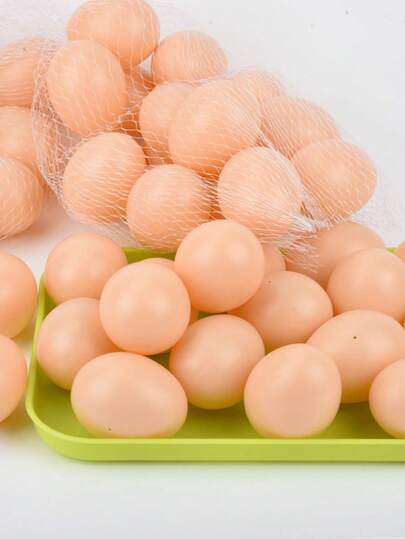 6/3/1pc Realistic Plastic Dinosaur Eggs Toy, Fake Painted Durable Eggs, Breakfast Eggs