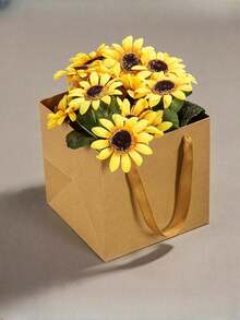 Large Kraft Paper Gift Bags With Handles Square Gift Bags Bulk, Large Shopping Merchandise Bags, Wedding Bags, Birthday Party Favor Bag Goodie Craft Retail Bag,Gift Bags Small Paper Bags With Handles Bulk Kraft Brown Paper Shopping Wedding Birthday Party Favor Gift Bags