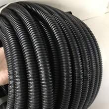 25m Rolle mit 1,8cm-2cm Durchmesser schwarzem PVC gewelltem Rohr, weich & flexibler Schutzkanal, resistent gegen Nagetiere & Insekten, offenes Ende