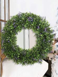 Conjunto de 2 Guirlandas Artificiais de Lavanda para o Natal, 40 cm (15,74 polegadas), Plantas Artificiais, Decorações Verdes, Decorações Perenes, Adequadas para Decorações de Escolas, Dormitórios, Escritórios, Festas, Eventos, Aniversários, Decoração de Casa, Hotéis, Restaurantes, Salas de Estar, Quartos, Casamentos, Banquetes, Cozinhas e Jardins, Decorações de Natal, Decoração de Casa e Presente de Ano Novo - Verde - Ver 10