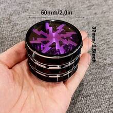 2.5英寸63毫米金属闪光草药研磨机大型手动磨机铝合金研钵4层粉碎机金属杵烟草草研磨机香烟雪茄工具吸烟配件礼物 - 2.5inch - 查看 10