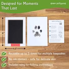 1-Piece  Pet Paw/Nose Print Kit - Paw Print Stamp Set For Dogs & Cats | Pet Hand/Foot Print Ink Pad | DIY Pet Souvenir For Photo Albums | Dog & Cat Paw Print Keepsake Kit