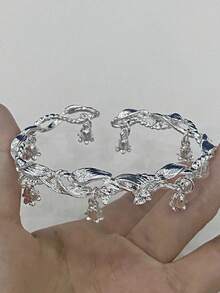 1 pieza Pulsera con forma de flor de campanilla, ajustable en estilo y tamaño