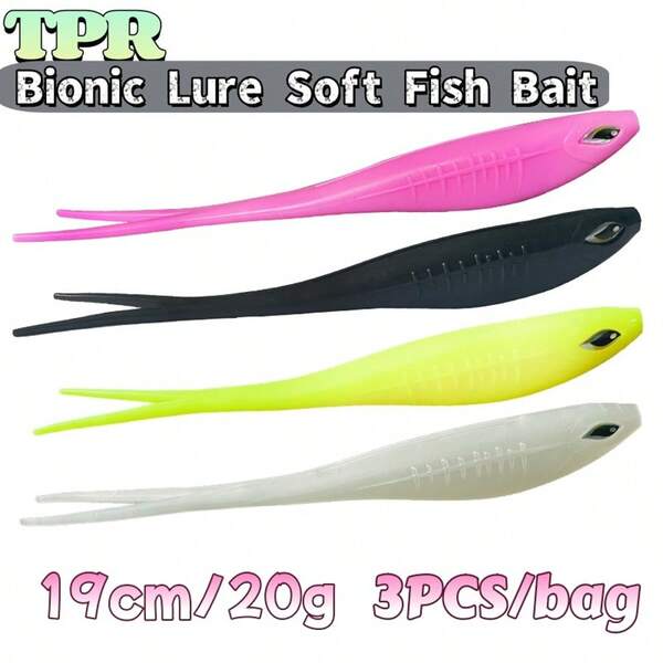 18cm/20g Fishing Forked Tail Soft Lure, TPR Fishing Bait, Fishing Tackle, Lure Fishing, Bionic Fishing Bait, Artificial Bait, Suitable For All Water Bodies