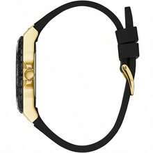 1pc, Guess Limelight W1053L1 Women's Quartz Watch, 39mm Blue Dial, Rose Gold Case, Blue Silicone Strap, Date & Day Display (24-Hour), 30M Water Resistant, Casual Fashion W1053L2 W1053L3 W1053L5 W1053L6 W1053L7 W0775L5 GW0431L1 - Black - View 4