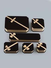 1PC/4PCS 茴香天鹅绒戒指盒、耳环吊坠首饰盒、戒指耳环礼品盒、珠宝展示（珠宝仅用于展示目的） - 多種款式 - 查看 13