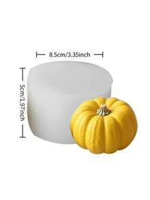 1 Multi-Cavity Pumpkin Mold, 3 Sizes Of Candle Molds For Making Scented Soap Handicrafts, Halloween Party Decoration Gifts - White - View 10