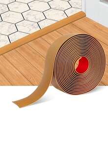 1 Roll Self-Adhesive Wood Grain Floor Edging Trim - Reusable, 99cm PVC Threshold Transition, Matte Finish, Realistic Wood Grain Texture, Easy Installation, Suitable For Living Room And Door Jamb Decor, Wood Grain Pattern - Multicolor - View 17