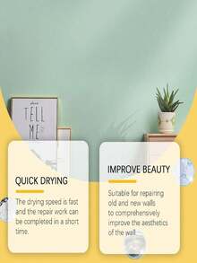 Random Style Wall Crack Repair Paste, Wall Damage Scratch Dent Crack Nail Hole Filler Putty - one-size - View 4