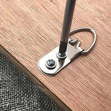 5Set (10pcs/Set) D-Ring Painting Picture Wall Frame Hanger Hanging Hooks +Screw - Silver - View 4