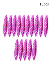 20/15/10/5个装海绵卷发器,柔软卷发棒,波点图案,无需加热,弹性柔软,可打造自然卷发、波浪和蓬松效果,日夜皆可使用。卷发棒、卷发梳、卷发器、卷发产品、卷发器、卷发卷发器、卷发工具、卷发器、卷发、无需加热卷发、无需加热卷发、卷发器 - 彩色 - 查看 18