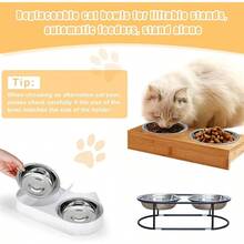 5 PCS Stainless Steel Bowl - Shallow Wide Flat Cats Food Bowls, Metal Kitten Dishes Whisker Friendly Fatigue Relief, Basic Plates Elevated Stand, Dishwasher Safeu2026 - 兩件套 - 查看 5