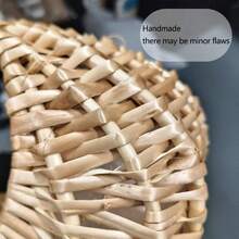 Bộ 1/2 giỏ hoa cho bé gái - Giỏ đan có lót, giỏ mây nhỏ có tay cầm, thích hợp cho đám cưới, trang trí tiệc mừng em bé, đựng hoa giấy, kẹo, đồ trang trí và quà tặng - Nhỏ gọn và có thể tái sử dụng. - Nhiều màu - Xem 8