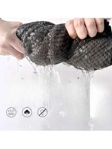 1条珊瑚绒菠萝形干发巾，女士加厚长发干发帽，轻盈超强吸水，柔软亲肤，速干，弹性浴帽，适用于沙龙、酒店、运动、居家，可用作毛巾或护肤品 - 彩色 - 查看 4