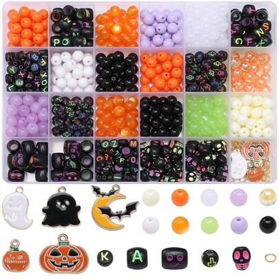 24pcs Halloween Style Jewelry DIY Beading Kit