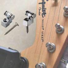 4x Roller String Retainer Trees For Stratocaster Telecaster Electric Guitar - 銀色 - 查看 5