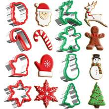 Christmas Cookie Cutters 8 PCS(Medium),Sandwich Cutter And Sealer,Cookie Cutters Christmas Shapes Christmas Christmas Decorations Christmas Pajamas Christmas Gifts Christmas Decor - Multicolor - View 11
