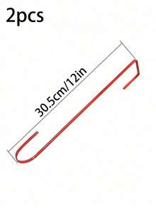 2 pezzi - Ganci per ghirlanda natalizia, appendiabiti per ghirlanda da 30 cm, ganci appendiabiti per ghirlanda natalizia, appendiabiti per ghirlanda per porta d'ingresso, ganci per vasi di fiori, decorazioni per ghirlanda da festa, appendiabiti in metallo per cartello di benvenuto, per vari usi di stoccaggio, appendere mangiatoie per uccelli, vasi di fiori, recinzioni, pali per piscine, appendiabiti, varie ghirlande natalizie, decorazioni invernali per la stanza