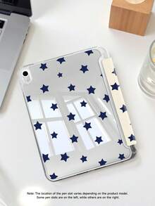 Ốp bảo vệ hai mặt bằng silicon họa tiết ngôi sao xanh dương, mặt kính acrylic trong suốt, tương thích với iPad thế hệ thứ 10 10.2/Mini 6/Mini 7/9.7 inch, Galaxy Tab A9 Plus 3+Y và máy tính bảng gập. Góc được gia cố, tự động bật/tắt màn hình, khe cắm bút cảm ứng tích hợp, chân đế đa góc. Quà tặng hàng ngày, quà sinh nhật mùa xuân. - Nhiều màu - Xem 8