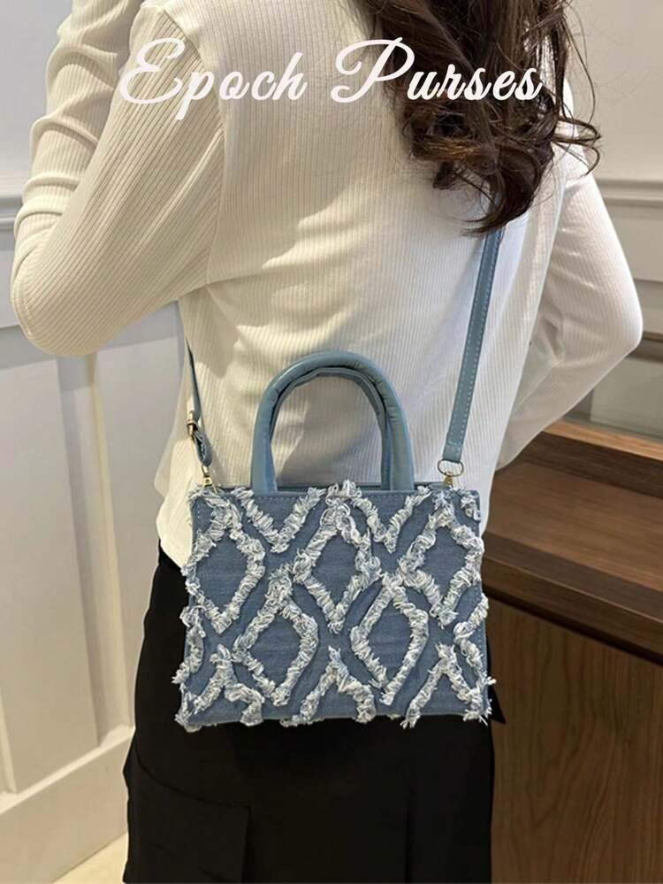 Crossbody Bags For Women Quilted Bag Purses And Handbags With StrapWomen's Single-Shoulder Bag Handbag Detachable Shoulder Strap Adjustable Shoulder Strap Zipper Closure Rhomboid Pattern Single-Strap Handbag Quilted Bag Cold Weather  Top Handle Bag - 彩色 - 查看 3