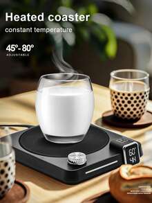 2024 H13 New Smart Constant Temperature Heating Coaster Multi-Functional Temperature And Time Adjustable 40W Warm Coaster Is Perfect For Desks And Dormitories - EU C Type Plug(220-240V) - View 13