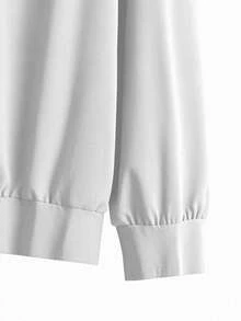 Men's Autumn/Winter Casual Sweatshirt, White, Versatile Solid Color, Suitable For Daily Casual Wear, Outdoor Sports, Gym Workout Top