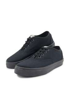 Tenis Casual de Caballero en Lona Negra  Un calzado versátil y cómodo, ideal para el uso diario. 22mx-28mx - Negro - Ver 8