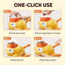 2-In-1 Dog Interactive Slow Feeder Bowl And Food Puzzle Toy, Duck-Shaped Dog Snack Dispenser Anti-Bulging Bowl For Healthy Eating And Intelligence Training (Yellow) - 黃色的 - 查看 7