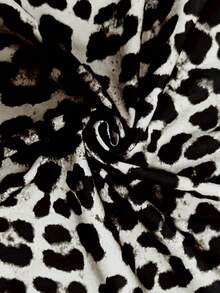 Keke Bloomly New Fashionable Lightweight Comfortable Regular Cardigan Jacket For Plus Size Women, Thin Long Sleeve Zip-Up Casual Leopard Print Baseball Jacket, - Grey - View 7