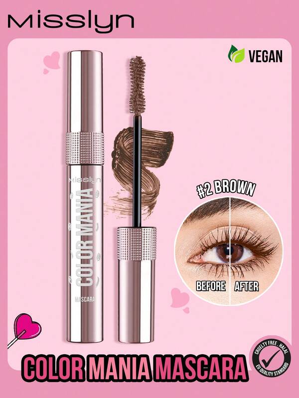 Misslyn Mascara Color Mania, Resistente alle sbavature, Volume drammatico, Lunga durata, Effetto volumizzante, Definisce le ciglie, Altamente pigmentato, Senza grumi, Trucco Y2K per feste, spiaggia, viaggi, vacanze, campeggio, all'aperto, regalo per ragazze alla moda, Capodanno, cosmetici, cosplay, migliori festival, campus, scuola, fascino, vibe, Capodanno cinese, San Valentino, regali, vegano, senza crudeltà, Ognissanti, zucca, dolcetto o scherzetto, 31 ottobre, fantasma