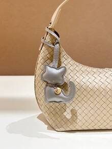 1PC PU Leather Cartoon Cat Keychain – Cute Kawaii Kitten Bag Charm & Keyring, Fashion Animal Pendant Gift, Keychain Accessories Car Pendant Can Be Used For Bag Pendant Pendant. Gift Accessories Decor Present Car Women Key Chain Charms Back To School Supplies