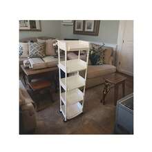 Wheeled 5-Layer SPA Mobile Storage Cart, Suitable For Optimizing Living Room, Bedroom, Kitchen And Dormitory Spaces, Salon Storage Rack, Multi-Layer Storage Rack - White - View 9