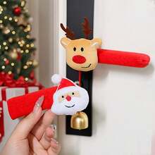 1pc Christmas Door Handle Decorations, Santa Claus Door Handle Gloves, Christmas Tree Decorations, Christmas Decoration Cartoon Protective Covers, Santa Claus Door Handle Gloves, Christmas Tree Decoration Room Protective Covers, Christmas Decoration Pendants, Holiday Party Small Gifts, Room Coverings
