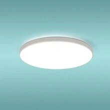 1pc 50W Ultra-Thin Modern LED Flush Mount Ceiling Light, 180-265V, 3700 Lumens, 3 Color Temperatures 3000K/4000K/6500K, Indoor LED Panel Lamp, Round Ceiling Light Fixture For Bedroom, Living Room, Kitchen, Hallway - White Ceiling Lamp 180-265V - View 31